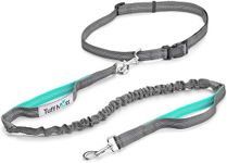 Tuff Mutt Hands Free Dog Leash, A Dog Running Leash for Dogs That Makes A Great Waist Leash for Dog Walking, Double Handle Bungee Dog Leash with Reflective Stitching and Adjustable Dog Walking Belt