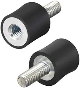 uxcell M4 Male Female Rubber Mounts, Shock Absorber, for Motor Generator Compressor Garage Reverse Osmosis Pump Impact Air Generator Car Bobbins D10mmxH10mm 8pcs