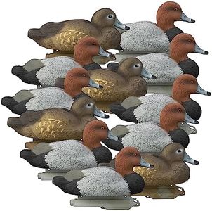 Higdon Outdoors Standard Redhead Duck Decoys, Foam-Filled, 12-Pack