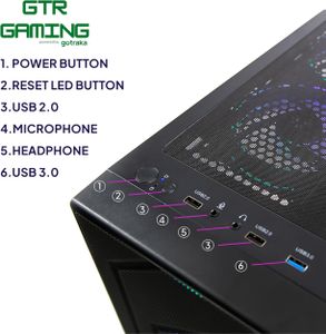 GTR Gaming PC – Ryzen 5, RX 7600 Graphics Desktop Computer