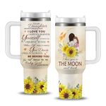 Daughter Gifts from Mom, Gifts for Daughter Birthday Tumbler Cup 40oz, to My Daughter Sunflower Gift Ideas, Graduation Christmas Adult Gifts for Daughter Insulated Stainless Steel Travel Mug