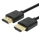 CMPLE High Speed HDMI Cable HDMI 2.0 HDTV Cable - Supports Ethernet, 3D, 4K and Audio Return - 3 Feet, Black (1081-602-N)