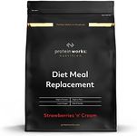 Protein Works - Diet Meal Replacement, Nutrient Dense Complete Meal, Immunity Boosting Vitamins, Affordable, Healthy And Quick, 7 Meals, Strawberries 'n' Cream, 500g