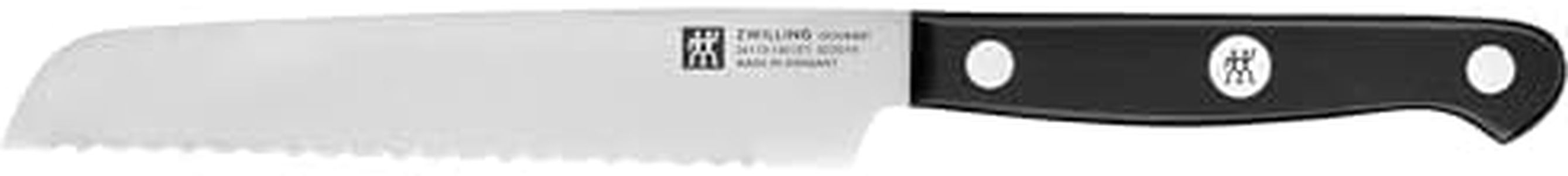 ZWILLING Gourmet Utility Knife, 13 cm, Special Stainless Steel, Ergonomic Plastic Handle, Black - Made in Germany