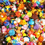XY-WQ 200 Pack Rubber Duck for Jeeps Ducking - 2.3 Inch Bulk Floater Duck for Kids - Baby Bath Toy Assortment - Party Favors, Birthdays, Bath Time, and More (50 Varieties)