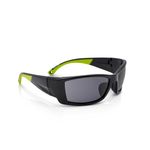 Sellstrom S72401 XP460 Safety Glasses - Smoke, Anti-Fog, Black/Green