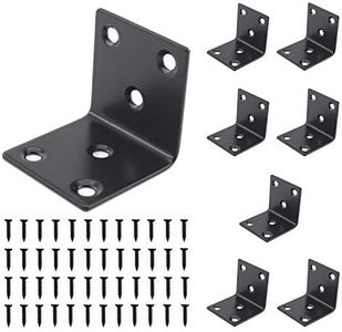 Heavy Duty Stainless Steel Corner Bracket,ULIFESTAR L Shaped Shelf Bracket 90 Degree Corner Brace Large Joint Right Angle L Bracket for Furniture Wood Cabinets Shelves (40x40x40mm)