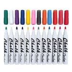 Volcanics Liquid Chalk Markers Glass Markers Erasable Pens,for Chalkboards Mirrors Whiteboards,Blackboards,Glass,12 Pack,12 Colors