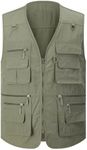 Gihuo Men's Fishing Vest Utility Sa