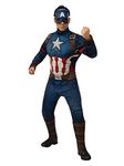 Rubie's Men's Marvel: Avengers Endgame Deluxe Captain America Costume and Mask, Color As Shown, Standard