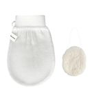 Wildpier Deep Exfoliating Glove and Konjac Sponge Bundle