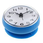 HEAVENGLOW Silicone Waterproof Kitchen Bathroom Bath Shower Suction Cup Clock Blue|1 Piece Waterproof Clock| Wall Clocks| Clocks | Home D?©cor |Home & Garden
