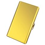 Cigarette Case for Women and Men - Lightweight and Portable Cigarette Box and Holds 12 100mm Cigarettes, Bank Cards, Coins, and More - Stylish Design, Beautiful and Generous (10pcs 100's, Pearl Gold)