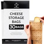Formaticum Cheese Storage Bags, Keep Charcuterie Fresh, Wax Paper Bags, 30 Count