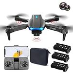 Skyranger Drone with Camera 1080P HD with Three Batteries, Mini Drone for Kids and Adults, RC Helicopter Foldable FPV drones with Gravity Mode, Headless Mode & 3D Flips