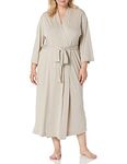 Natori Women's Plus-Size Shangri-La Robe (Plus), Cashmere, 2X