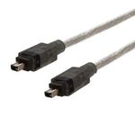 AAA PRODUCTS | HIGH GRADE - FireWire/ILINK/DV/IEEE 1394 Cable - Works with Mac & PC - Fully Moulded End Connector - For Camera, Camcorder, External Drive, Docking Station and more (4 pin - 4 pin)