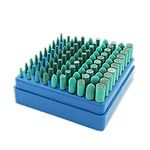 100 Pcs Rubber Polishing Kits,1/8'' Shank Rubber Polishing Bits Buffing Tips for Dremel Rotary Tools
