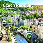 2025 Czech Republic Monthly Wall Calendar by Bright Day, 12 x 12 Inch Tourist Destination