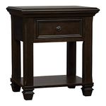 Baby Cache Glendale 1 Drawer Nightstand Charcoal Brown