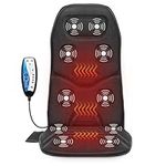 Comfier Vibration Massage Seat Cushion with Heat - 10 Vibration Motors, 3 Heating Pad, Back Massager for Chair, Massage Chair Pad for Back, Ideal Gifts for Dad/Mom
