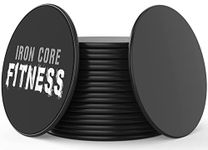 Gliding Discs Bulk Fitness Equipment Core Sliders Bundle (Black)