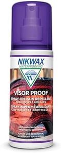 Nikwax Visor Proof Spray-On Waterproofing, Adds Water Repellency and Enhances Clear Vision on Motorcycle Visors and Ski Goggles