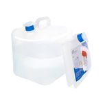 Gowithwind Collapsible Water Container with Spigot, BPA Free Camping Water Storage Jug Water Canteen for Outdoor Hiking & Emergency Survival Kit, Foldable Portable Canteen 1-5.3 Gallon