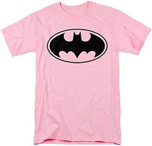Popfunk Batman Logo T Shirt & Stickers (XX-Large) Pink