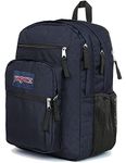 JANSPORT BIG STUDENT Large Backpack, 15 inch laptop compartment, Navy (Blue)