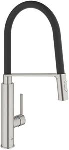 Grohe Feel 31489DC0 Kitchen Single-Lever Sink Mixer Tap Professional Shower Head Chrome, Silver