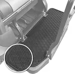 Xtreme Mats DoubleTake Golf Cart Floor Mat for Rear Seat Kits & Rear Facing Foot Rests - Fits DoubleTake Max5 & Max6 Rear Seat Kits - Black Trim