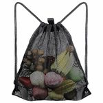 SUBTAVIK Large Mesh Drawstring Bag, Net Beach Gym Bag Drawstring Organizer Storage Mesh Bags Mesh Backpacks with Drawstring Mesh Backpacks for Organizer Swimming Beach Pool Sand Toys