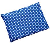 Microwavable Corn Filled Heating Pad and Cold Pack/Washable 100% Cotton Cover (7.5"Wx11"L, Polka Dot - Blue)