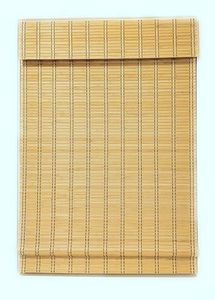 TJ Global Cordless Bamboo Window Blind Sun Shade, Light Filtering Roman Shades (Natural Bamboo, W24 X L64)