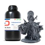 Siraya Tech Fast ABS-Like 3D Printer Resin 405nm UV-Curing 8K Resin Easy to Print Non-Brittle High Precision Standard Photopolymer Resin 3D Print Liquid for LCD DLP 3D Printing(Metal Grey, 1kg)