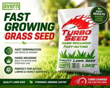 Avern Turbo Grass Seed 1.3kg – Fast Growing Lawn Seed