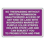 ComplianceSigns.com Purple No Tresp