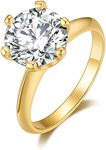 SecreTalk Moissanite Wedding Ring, 