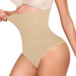 WEISANGMI Tummy Control Thong Shapewear for Women High Waist Tummy Control Knickers Body Shaper Butt Lifter Pants Shaping Underwear