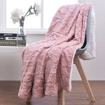 Tache Dusty Rose Blush Pink Throw S