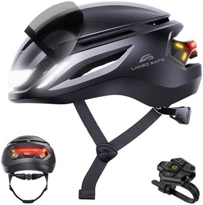 ASIEVIE Ultra Smart Adult E-Bike Helmet, NTA8776 CPSC 1203 CE EN1078 Certified, Magnetic Visor, FIDLOCK Buckle, LED Turn Signals, Auto Brake & Fall Warning, IP65, Bluetooth Cycling Helmet (Black, M)