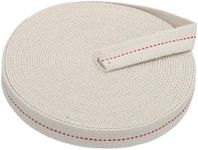 PATIKIL 7/8" Wide 33 Feet 100% Cotton Flat Wick, Oil Lamp Wicks with Red Stitch for Kerosene Lamp Lantern Oil Burner