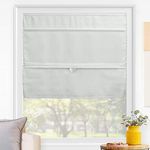 CHICOLOGY Roman Shades for Windows, Window Shades for Home, Roman Shades, Window Treatments, Room Darkening Shades, Roman Window Shades, 33" W X 64" H, Runway Grey (Light Filtering)