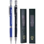 MyLifeUNIT 2.0mm Mechanical Pencil, 2mm Lead Pencil for Draft Drawing, Carpenter, Crafting, Art Sketching (Set of Pencils and Leads)