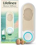 Lifelines Shower Diffuser - Wall-Mounted Essential Oil Diffuser for Showers - Aromatherapy Diffuser for Home Spa Experience, Auto Shut-Off Feature - ClickWick Essential Oil Blend Included