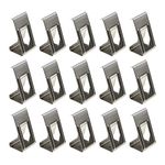 Be In Your Mind 50Pcs 3D Printer Hot Bed Glass Platform Securing Clips Holder Photography Picture Frame Metal Spring Turn Clamps Silver Tone