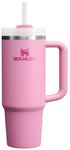 Stanley Quencher H2.0 Tumbler with Handle and Straw 30 oz | Flowstate 3-Position Lid | Cup Holder Compatible for Travel | Insulated Stainless Steel Cup | BPA-Free | Peony