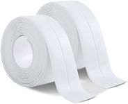 PVC Self Adhesive Tub and Wall Sealing Tape Caulk Sealer, 2Pcs PVC Self Adhesive Caulking Sealing Tape Caulk Strips, Kitchen Caulk Tape Sealant Strip, Self Adhesive Caulk Tape Caulking Sealing Tape