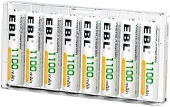 EBL 8 Pack AAA Ni-MH Rechargeable B